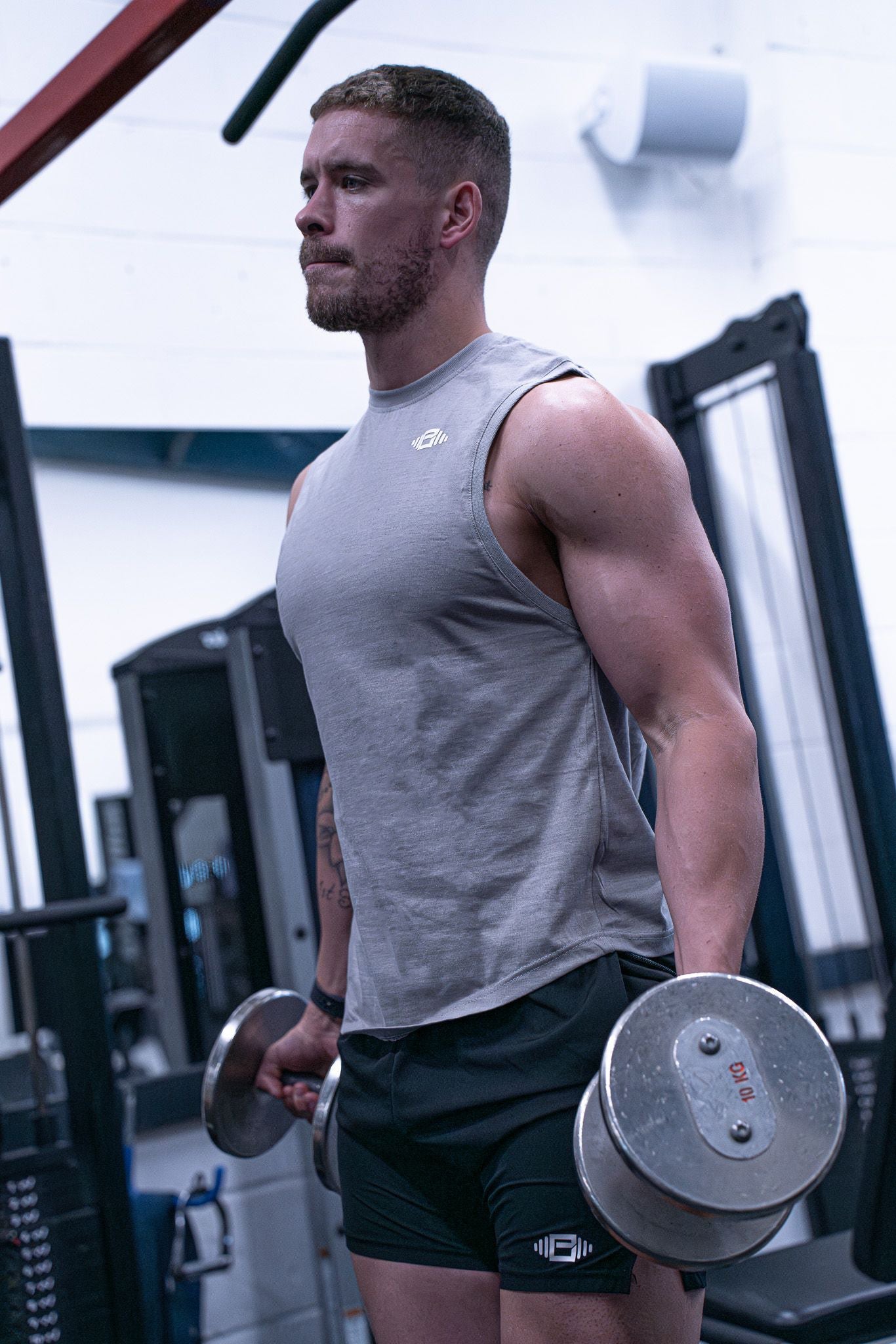 Buzz Physique Destiny Sleeveless T-Shirt - Grey - Premium  from Buzz Physique - Just $10.95! Shop now at Buzz Physique