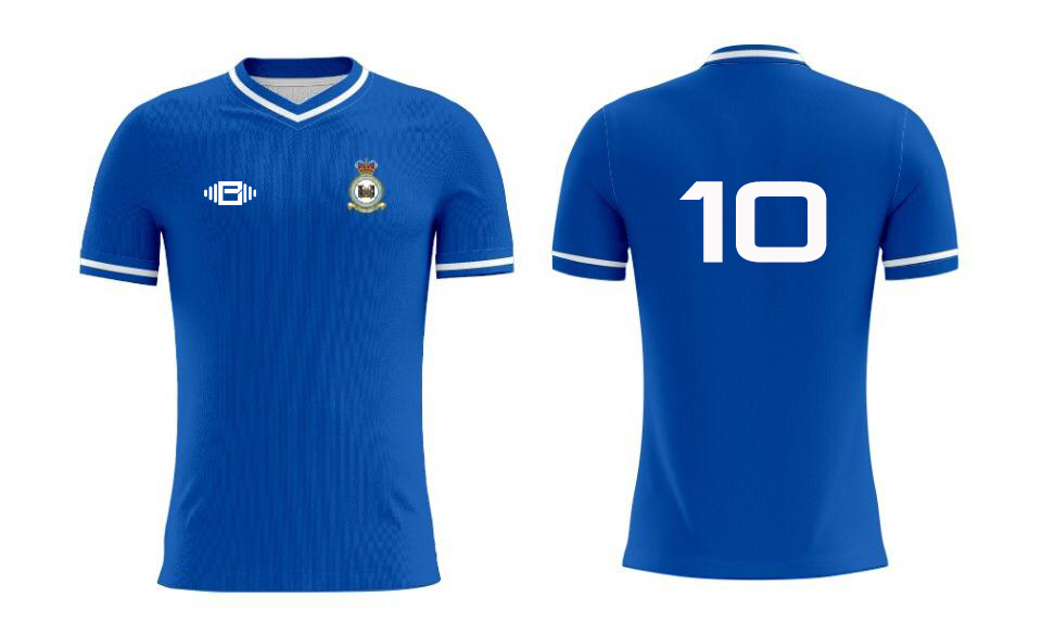 RAF Odiham Short Sleeve Football Kit - Blue - Premium from Buzz Physique - Just $38.50! Shop now at Buzz Physique
