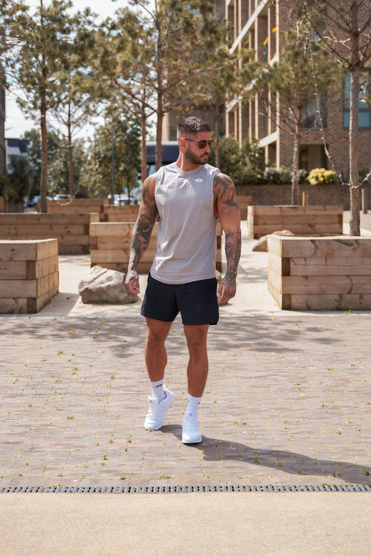 Buzz Physique Destiny Sleeveless T-Shirt - Grey - Premium  from Buzz Physique - Just $10.95! Shop now at Buzz Physique