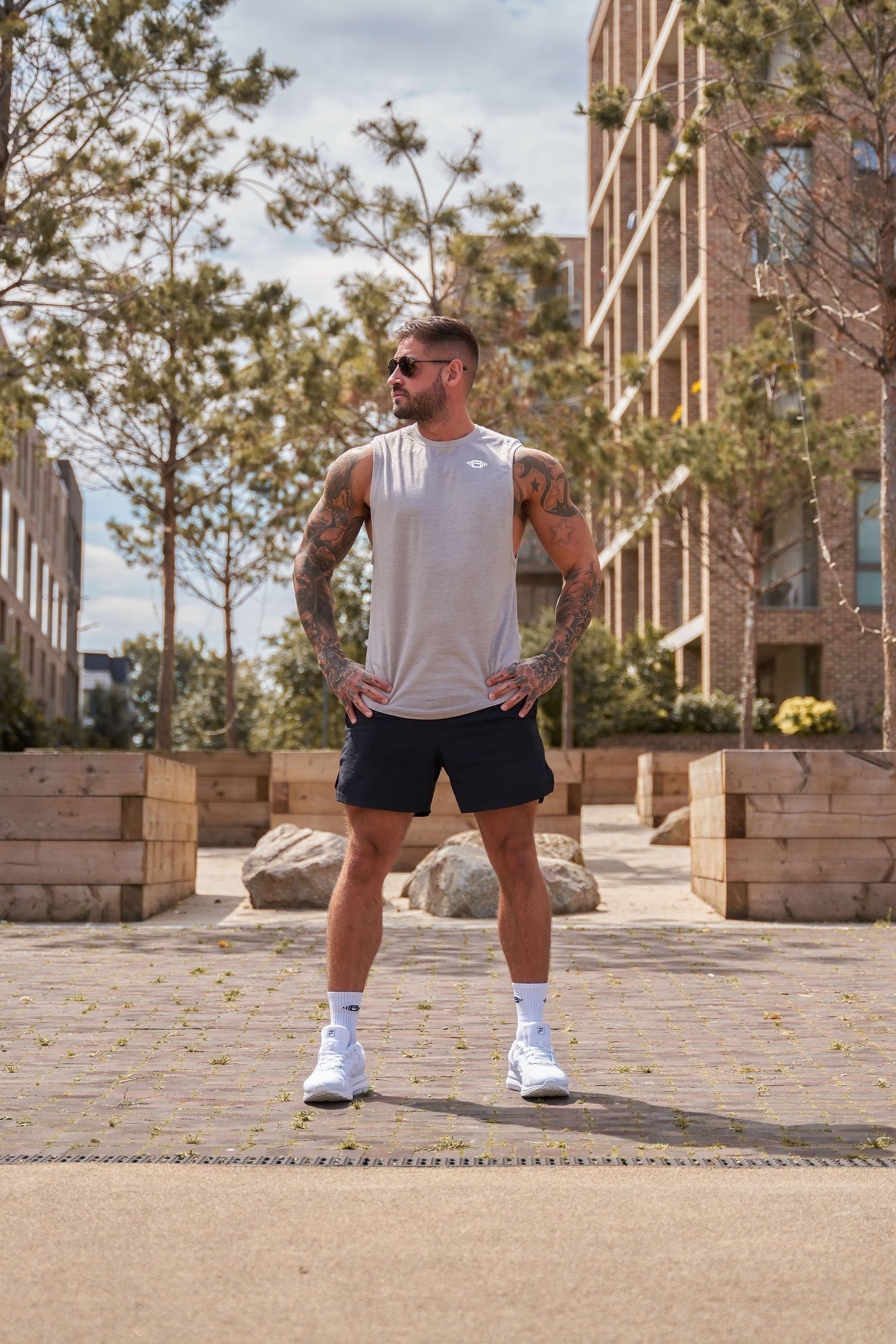 Buzz Physique Destiny Sleeveless T-Shirt - Grey - Premium  from Buzz Physique - Just $10.95! Shop now at Buzz Physique