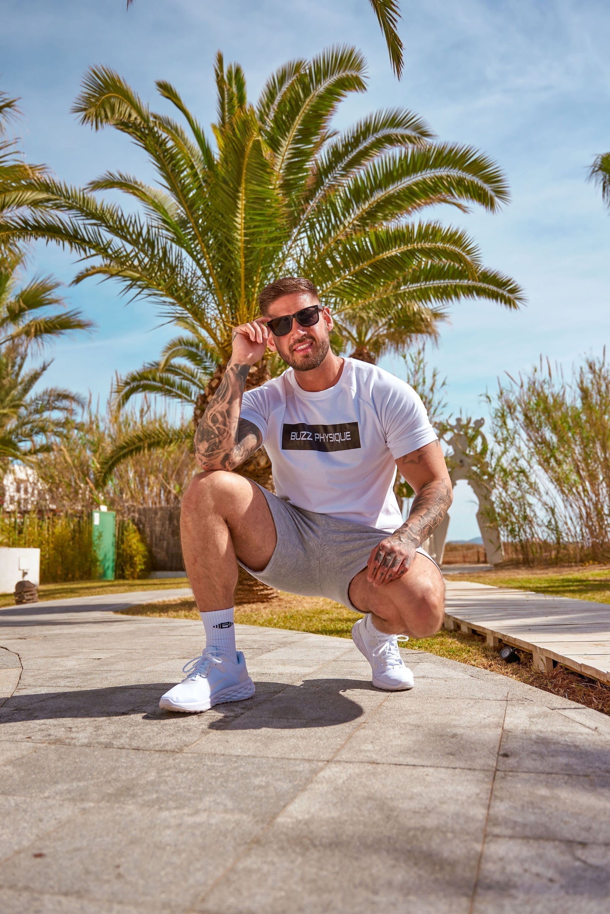 Buzz Physique Statement T-Shirt - White - Premium  from Buzz Physique - Just $12.95! Shop now at Buzz Physique