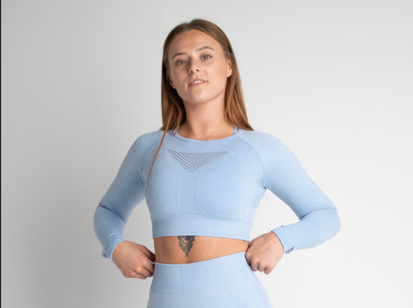 Buzz Physique Acute Seamless Crop Top - Blue - Premium  from Buzz Physique - Just $12.95! Shop now at Buzz Physique