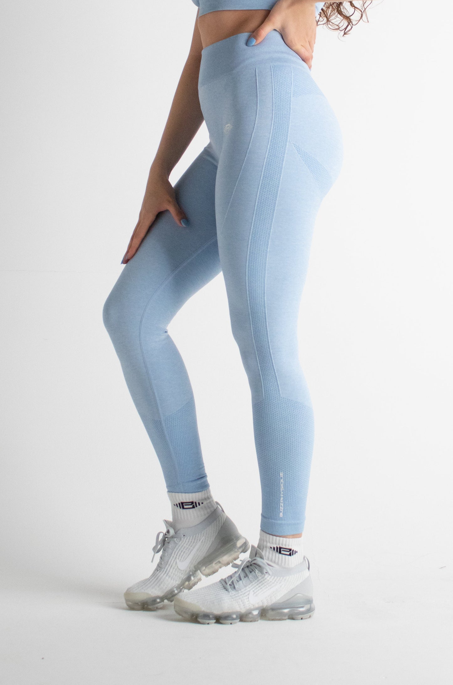 Buzz Physique Acute Seamless Leggings - Blue - Premium from Buzz Physique - Just $12.95! Shop now at Buzz Physique