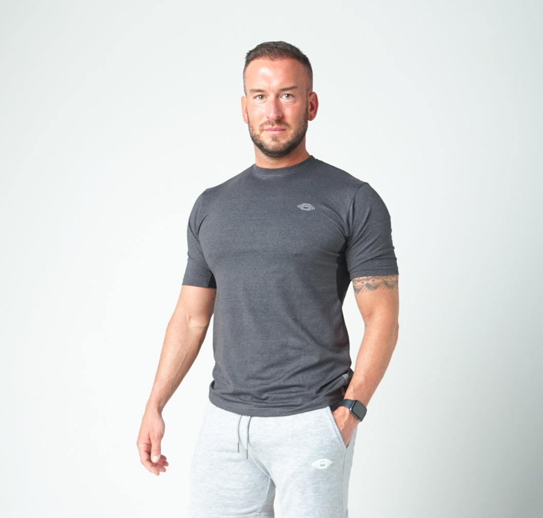 Optimum Performance T-Shirt - Charcoal Black - Premium  from Buzz Physique - Just $9.95! Shop now at Buzz Physique