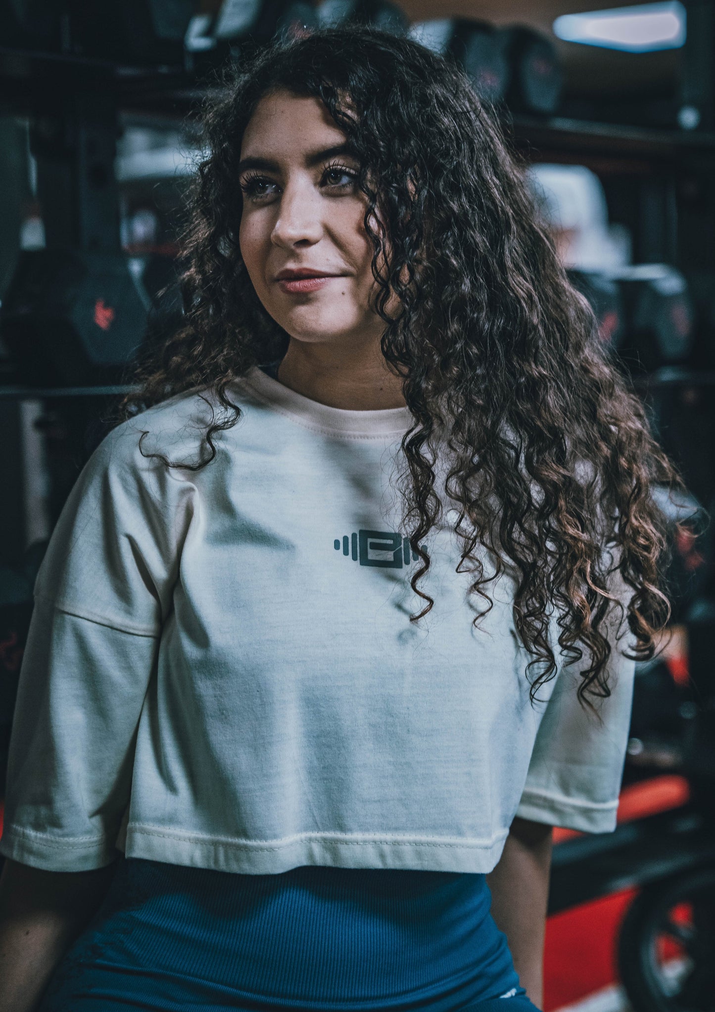 Buzz Physique Oversized Crop T-Shirt - Cream - Premium  from Buzz Physique - Just $10.95! Shop now at Buzz Physique