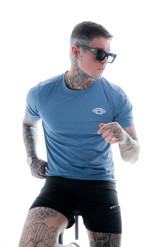 Buzz Physique Energy T-Shirt - Blue - Premium  from Buzz Physique - Just $12.95! Shop now at Buzz Physique