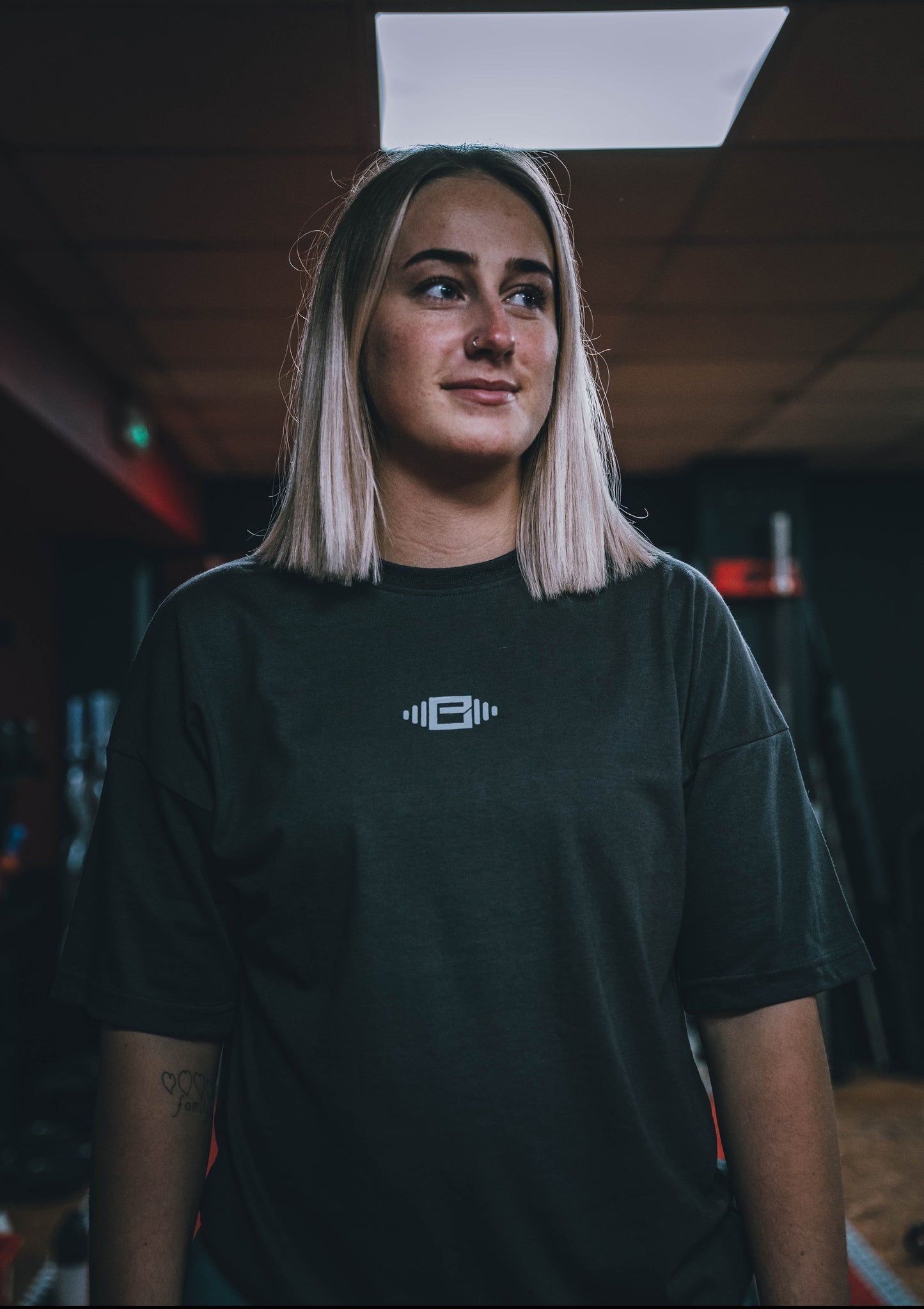 Buzz Physique Oversized T-Shirt - Dark Grey - Premium  from Buzz Physique - Just $10.95! Shop now at Buzz Physique