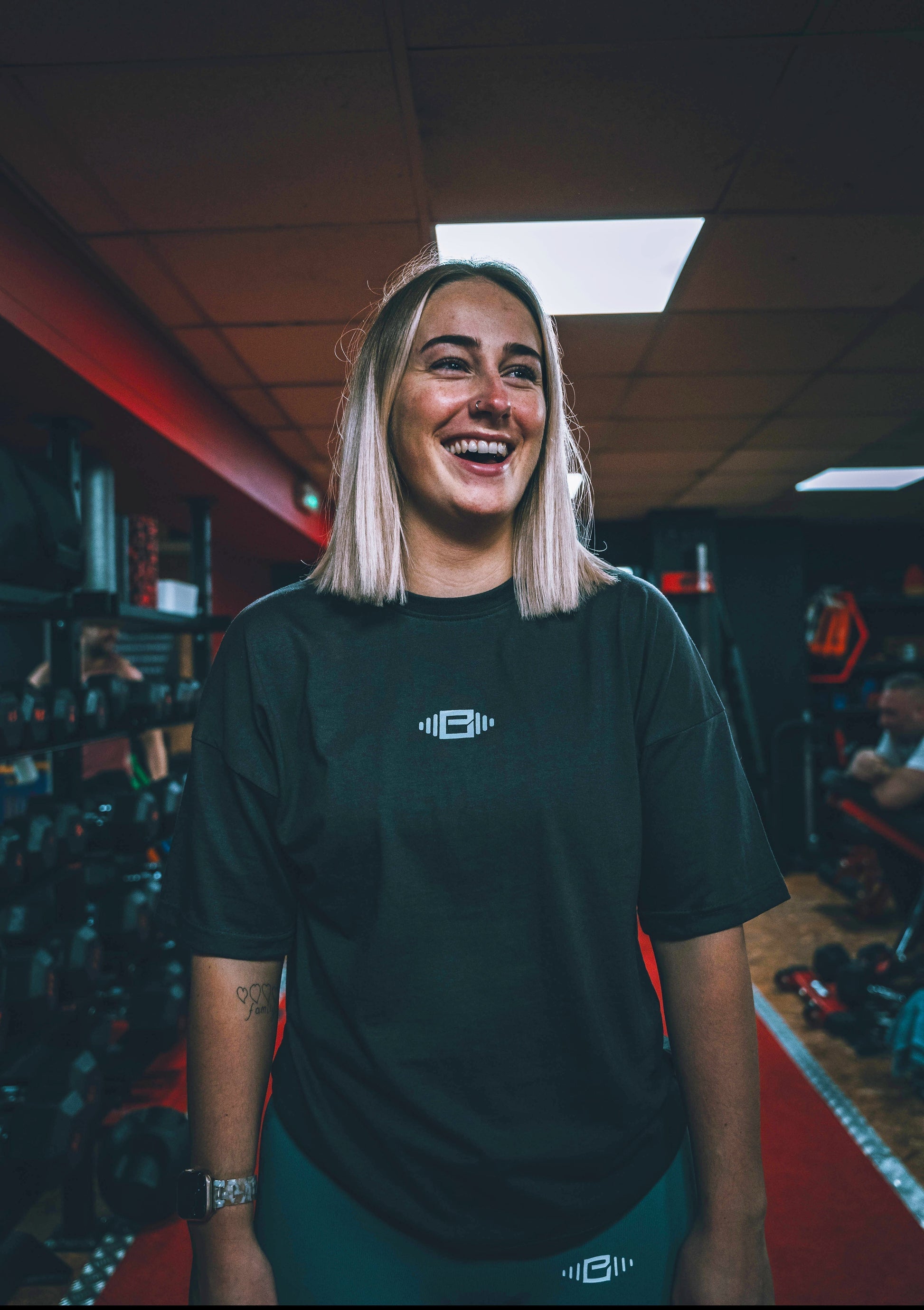 Buzz Physique Oversized T-Shirt - Dark Grey - Premium  from Buzz Physique - Just $10.95! Shop now at Buzz Physique