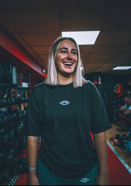 Buzz Physique Oversized T-Shirt - Dark Grey - Premium  from Buzz Physique - Just $10.95! Shop now at Buzz Physique