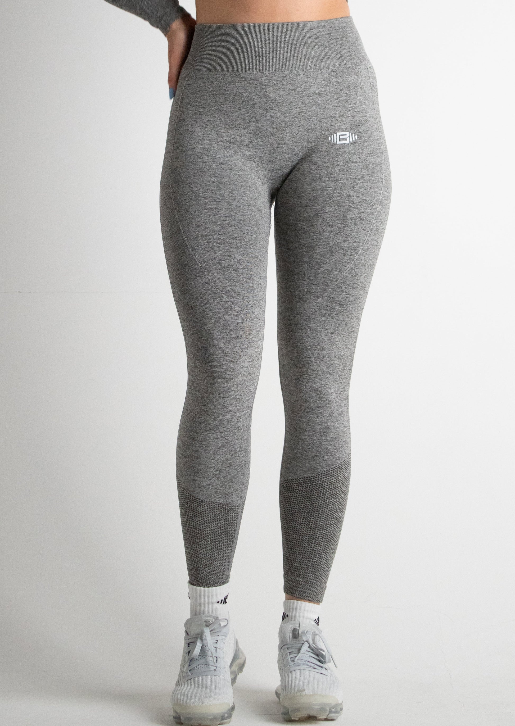 Buzz Physique Acute Seamless Leggings - Grey - Premium  from Buzz Physique - Just $12.95! Shop now at Buzz Physique