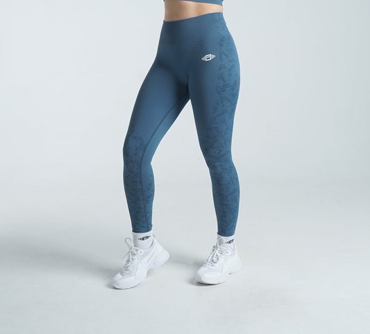 Grace Seamless Leggings - Blue - Premium  from Buzz Physique - Just $16.95! Shop now at Buzz Physique