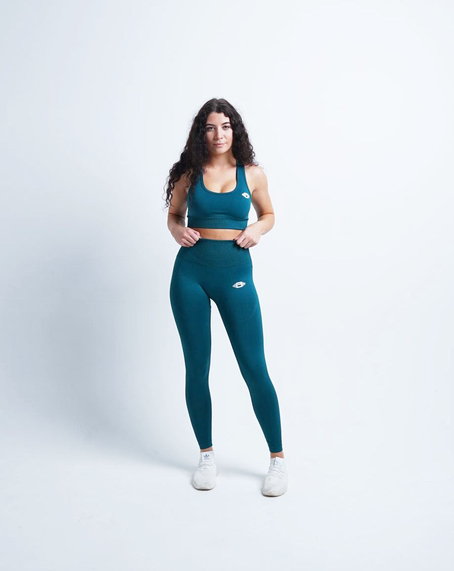 Buzz Physique Xena Seamless Leggings - Teal - Premium from Buzz Physique - Just $25! Shop now at Buzz Physique