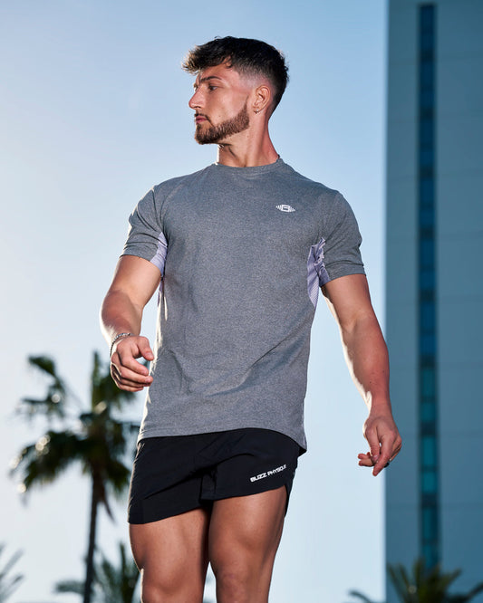 Optimum Performance T-Shirt - Light Grey - Premium  from Buzz Physique - Just $9.95! Shop now at Buzz Physique