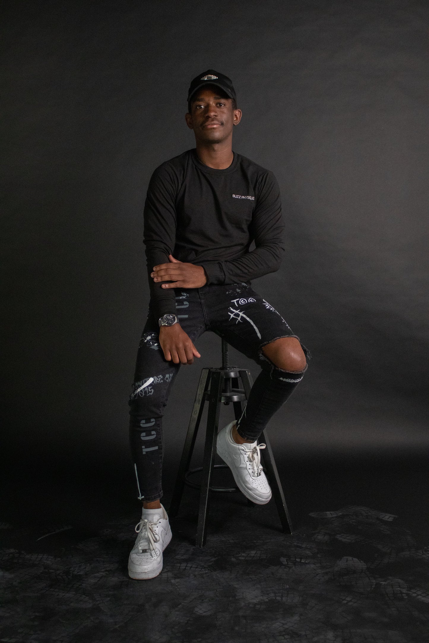 Buzz Physique illusion Long Sleeve T-Shirt - Black - Premium from Buzz Physique - Just $15.95! Shop now at Buzz Physique
