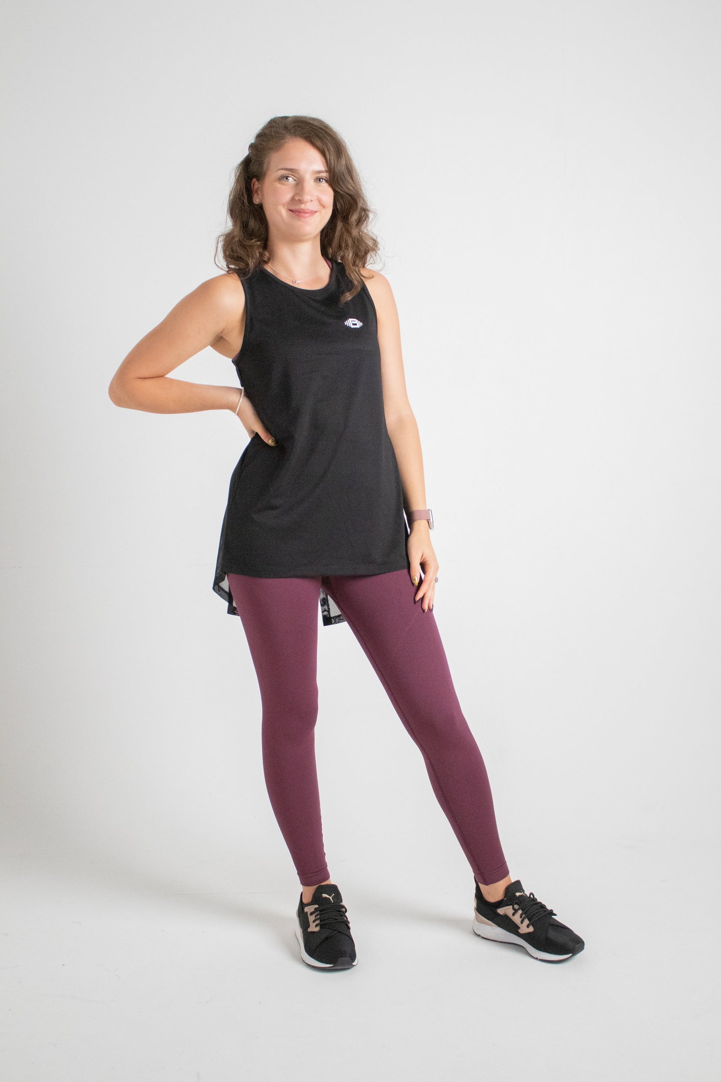 Buzz Physique Open Back Vest - Black - Premium from Buzz Physique - Just $15.95! Shop now at Buzz Physique