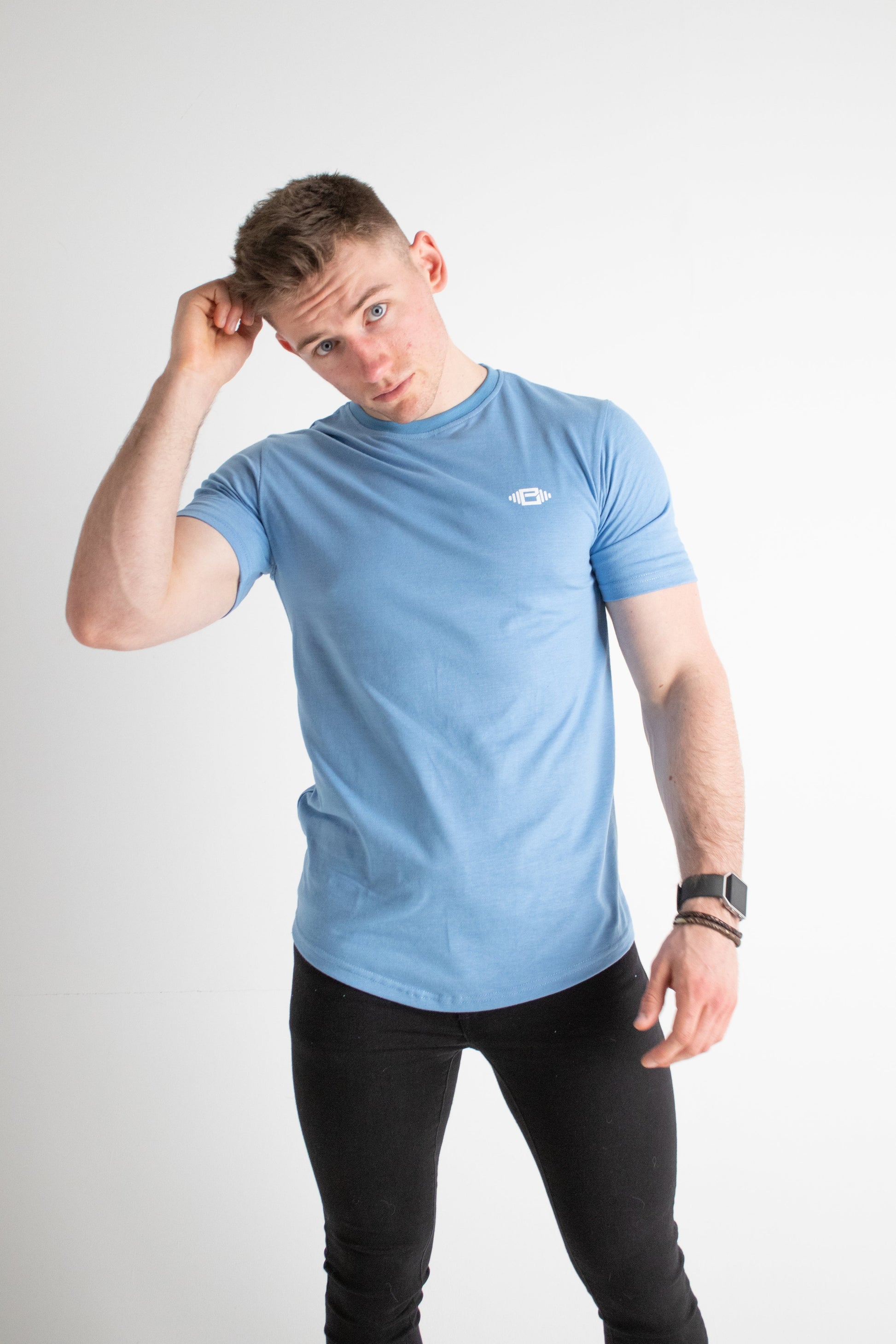Buzz Physique Manhattan T-Shirt - Baby Blue - Premium  from Buzz Physique - Just $5! Shop now at Buzz Physique