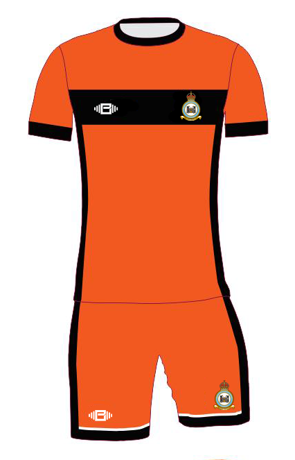 RAF Odiham Short Sleeve Football Kit - Orange/Black - Premium  from Buzz Physique - Just $38.50! Shop now at Buzz Physique