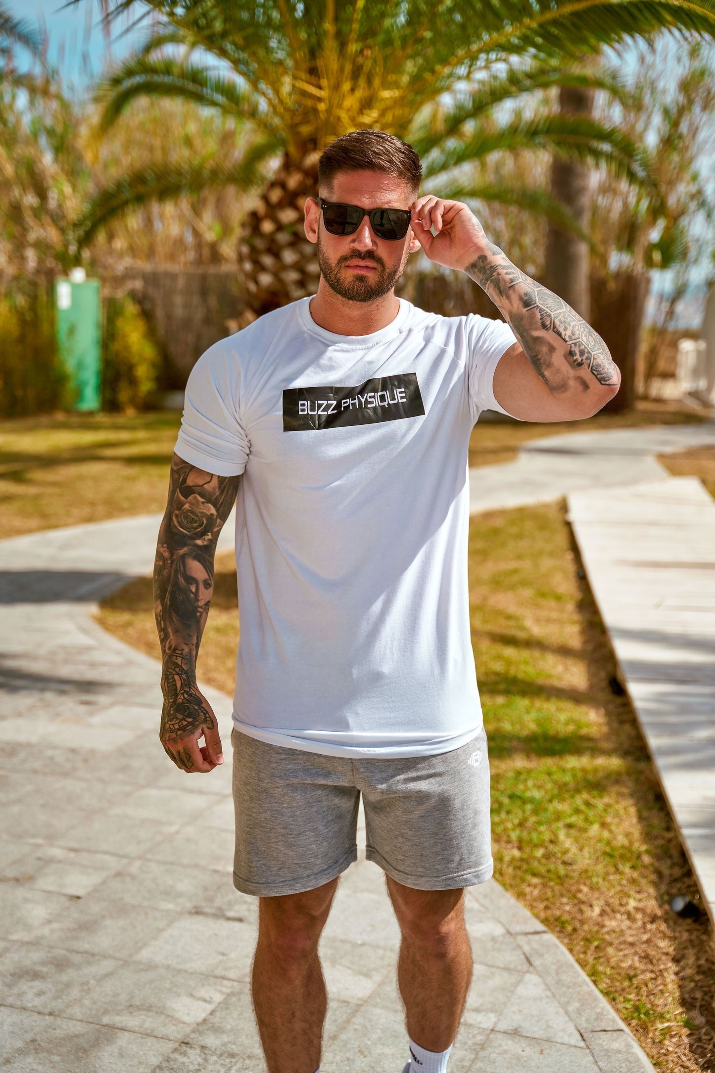 Buzz Physique Statement T-Shirt - White - Premium  from Buzz Physique - Just $19.95! Shop now at Buzz Physique