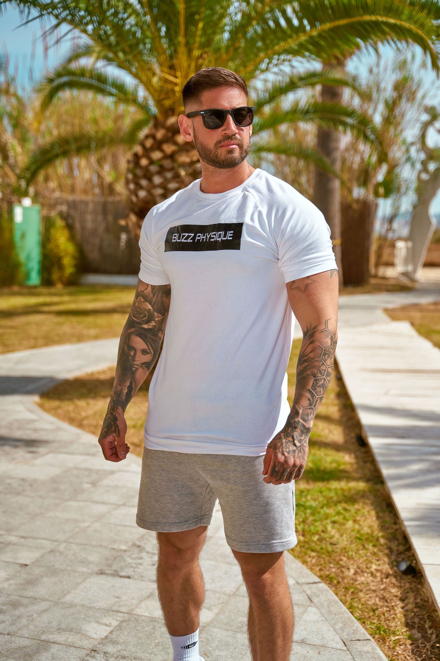 Buzz Physique Statement T-Shirt - White - Premium  from Buzz Physique - Just $19.95! Shop now at Buzz Physique