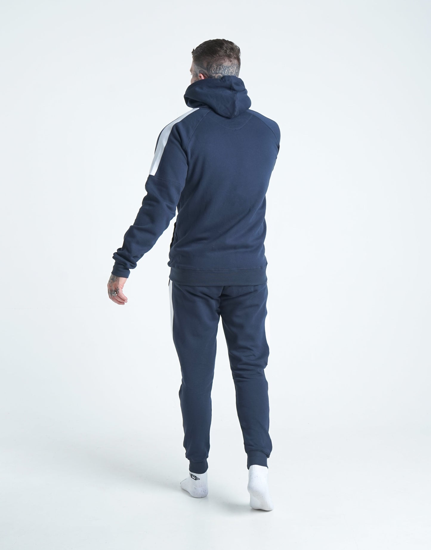 Crest Zip Up Hoodie - Navy - Premium  from Buzz Physique - Just $22.95! Shop now at Buzz Physique