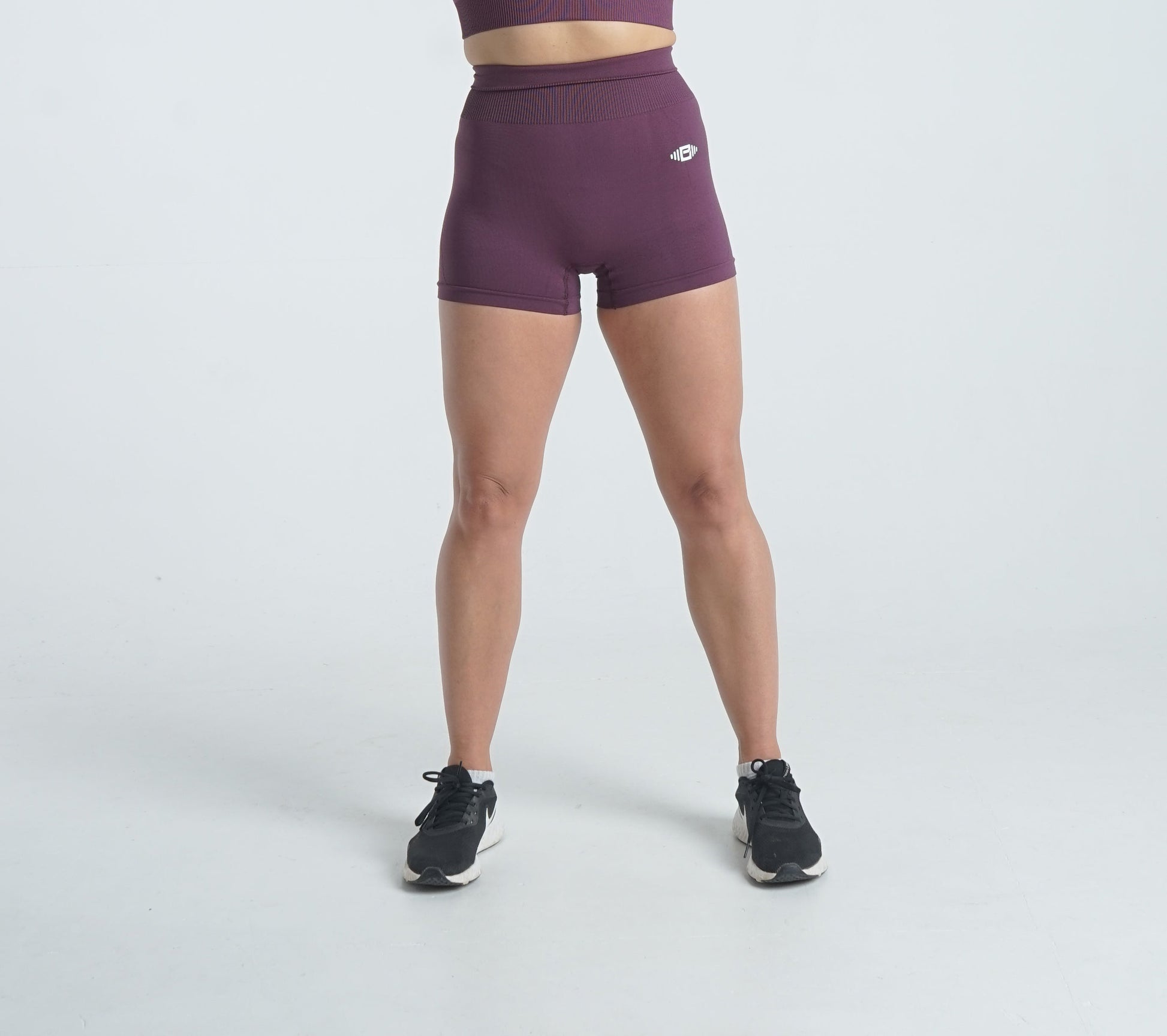 Xena Seamless Shorts - Burgundy - Premium  from Buzz Physique - Just $10.95! Shop now at Buzz Physique